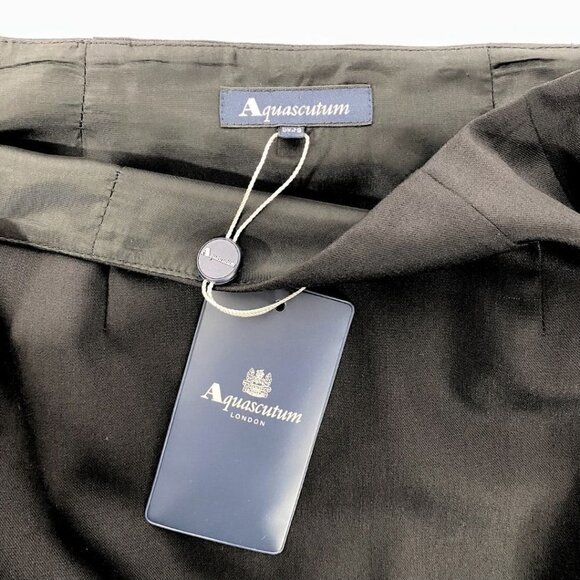 NWT AQUASCUTUM BLACK HIGH RISE PENCIL CLASSIC SKIRT - 8 - Picture 5 of 8